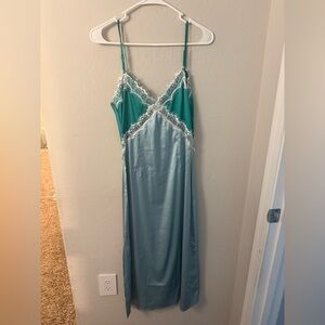 Satin slip dress from Vici. Size small.